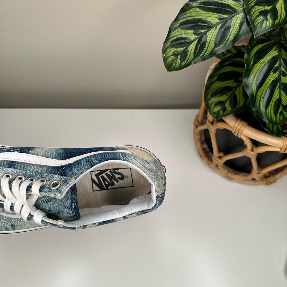 Vans Off The Wall Low 500714 Sneakers Acid Wash Denim Unisex, Woman 8.5/ Men 6.5 - Picture 8 of 12
